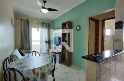 Apartamento para aluguel - maracanã, 1 quarto,  38 m² - praia grande