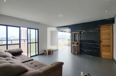Cobertura para aluguel - maracanã, 2 quartos,  120 m² - praia grande
