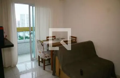 Apartamento para aluguel - vila caiçara, 1 quarto,  50 m² - praia grande