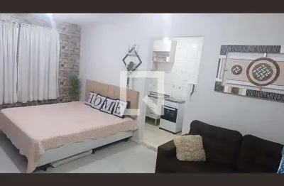Kitnet / stúdio para aluguel - canto do forte, 1 quarto,  35 m² - praia grande
