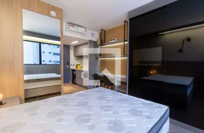 Kitnet / stúdio para aluguel - água verde, 1 quarto,  24 m² - curitiba