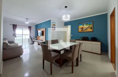Apartamento para aluguel - guilhermina, 3 quartos,  123 m² - praia grande