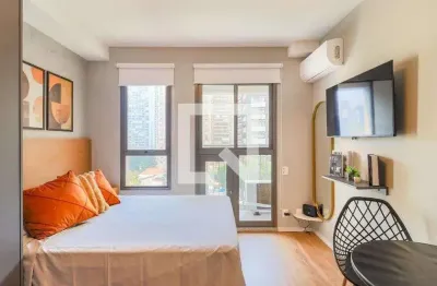 Kitnet / stúdio para aluguel - brooklin, 1 quarto,  24 m² - são paulo