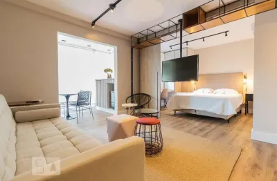 Kitnet / stúdio para aluguel - brooklin, 1 quarto,  40 m² - são paulo