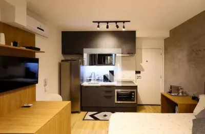 Kitnet / stúdio para aluguel - brooklin, 1 quarto,  27 m² - são paulo