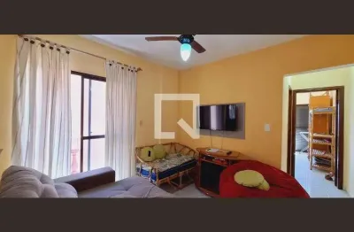Apartamento para aluguel - vila caiçara, 1 quarto,  50 m² - praia grande