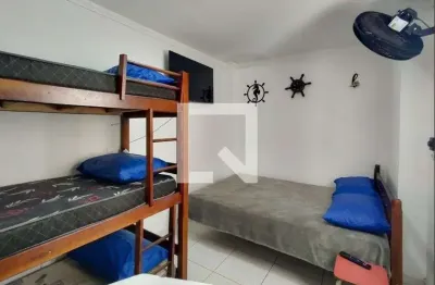 Kitnet / stúdio para aluguel - vila tupi, 1 quarto,  29 m² - praia grande