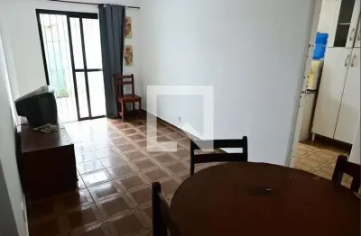 Apartamento para aluguel - vila caiçara, 1 quarto,  55 m² - praia grande