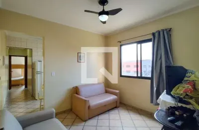 Apartamento para aluguel - aviação, 1 quarto,  50 m² - praia grande