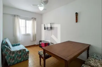 Apartamento para aluguel - maracanã, 1 quarto,  55 m² - praia grande