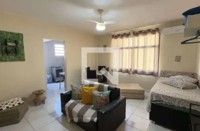 Kitnet / stúdio para aluguel - canto do forte, 1 quarto,  28 m² - praia grande