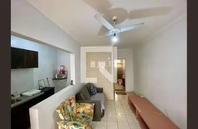 Apartamento para aluguel - canto do forte, 1 quarto,  48 m² - praia grande