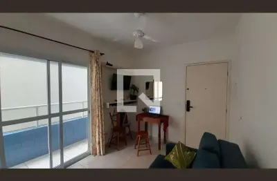 Apartamento para aluguel - aviação, 1 quarto,  42 m² - praia grande