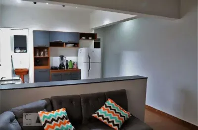 Apartamento para aluguel - guilhermina, 1 quarto,  52 m² - praia grande