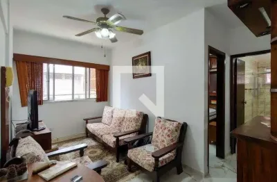 Apartamento para aluguel - vila tupi, 1 quarto,  50 m² - praia grande