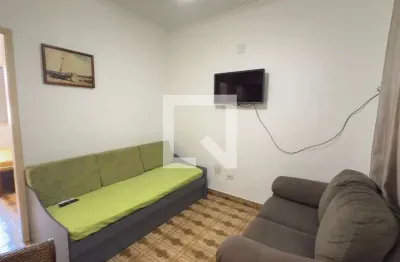 Kitnet / stúdio para aluguel - boqueirão, 1 quarto,  42 m² - praia grande