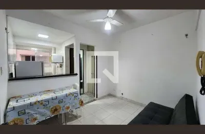 Cobertura para aluguel - ponta da praia, 1 quarto,  40 m² - santos