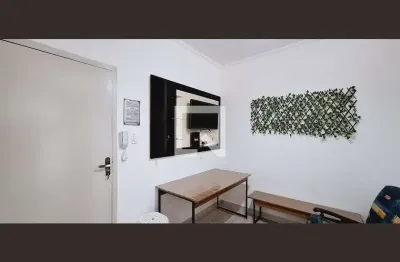 Apartamento para aluguel - canto do forte, 1 quarto,  27 m² - praia grande