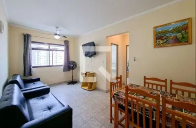 Apartamento para aluguel - aviação, 1 quarto,  46 m² - praia grande