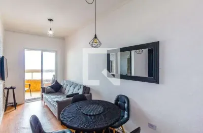 Apartamento para aluguel - vila caiçara, 1 quarto,  50 m² - praia grande