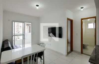 Apartamento para aluguel - aviação, 1 quarto,  45 m² - praia grande