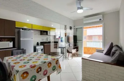 Apartamento para aluguel - canto do forte, 1 quarto,  50 m² - praia grande