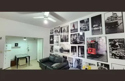 Kitnet / stúdio para aluguel - boqueirão, 1 quarto,  38 m² - santos