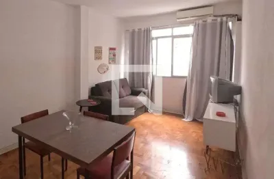 Apartamento para aluguel - gonzaga , 1 quarto,  60 m² - santos