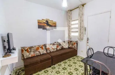Apartamento para aluguel - nova mirim, 1 quarto,  45 m² - praia grande