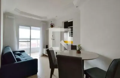 Apartamento para aluguel - vila caiçara, 1 quarto,  50 m² - praia grande
