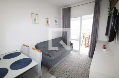 Apartamento para aluguel - vila caiçara, 1 quarto,  48 m² - praia grande