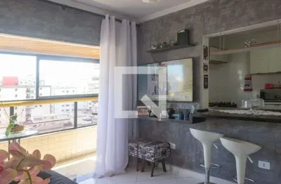 Apartamento para aluguel - boqueirão, 2 quartos,  60 m² - praia grande