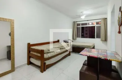 Kitnet / stúdio para aluguel - boqueirão, 1 quarto,  37 m² - praia grande