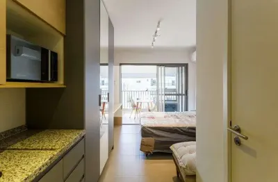 Kitnet / stúdio para aluguel - moema, 1 quarto,  29 m² - são paulo