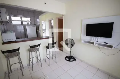 Apartamento para aluguel - vila caiçara, 1 quarto,  64 m² - praia grande