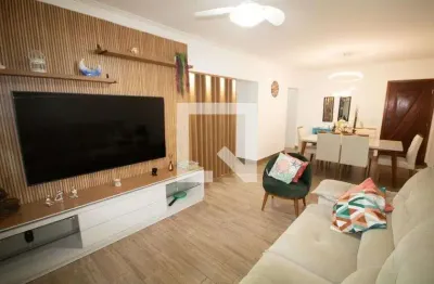 Apartamento para aluguel - vila caiçara, 2 quartos,  112 m² - praia grande