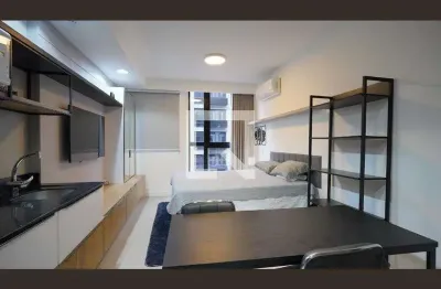 Kitnet / stúdio para aluguel - trindade, 1 quarto,  30 m² - florianópolis