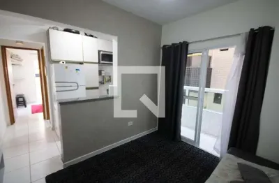 Apartamento para aluguel - boqueirão, 1 quarto,  39 m² - praia grande