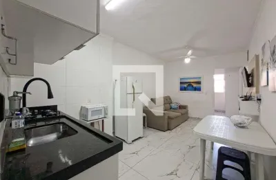 Apartamento para aluguel - nova mirim, 1 quarto,  50 m² - praia grande