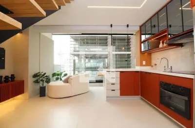 Cobertura para aluguel - pinheiros, 1 quarto,  50 m² - são paulo