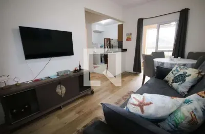 Apartamento para aluguel - maracanã, 1 quarto,  55 m² - praia grande