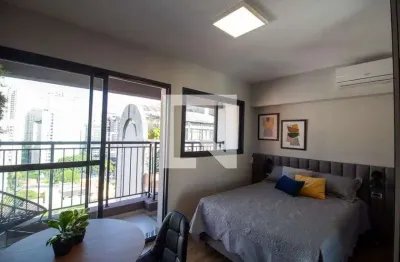 Kitnet / stúdio para aluguel - brooklin, 1 quarto,  24 m² - são paulo