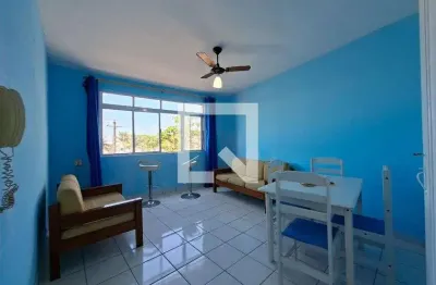 Apartamento para aluguel - vila caiçara, 1 quarto,  55 m² - praia grande