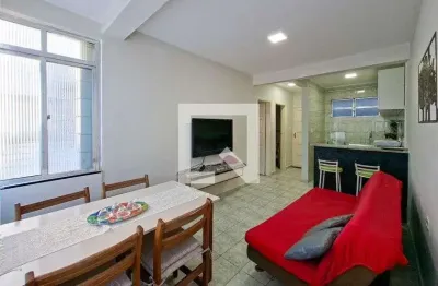 Apartamento para aluguel - vila caiçara, 1 quarto,  49 m² - praia grande