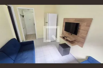 Apartamento para aluguel - embaré, 1 quarto,  40 m² - santos