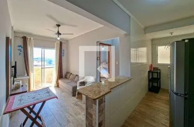 Apartamento para aluguel - vila caiçara, 1 quarto,  36 m² - praia grande