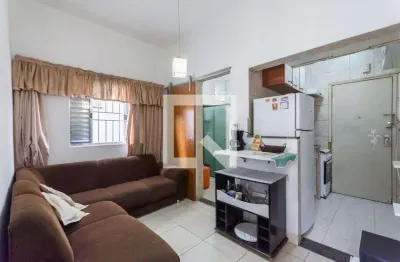 Kitnet / stúdio para aluguel - jose menino, 1 quarto,  50 m² - santos