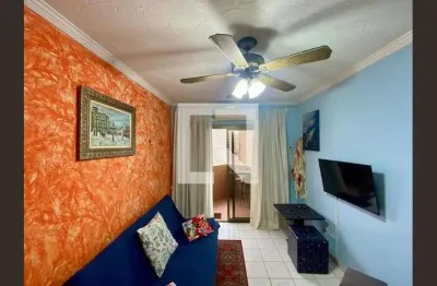 Apartamento para aluguel - boqueirão, 1 quarto,  70 m² - praia grande