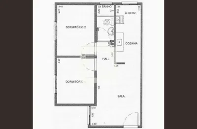 Apartamento para aluguel - conjunto do bosque, 2 quartos,  42 m² - mogi das cruzes