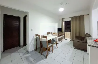 Apartamento para aluguel - guilhermina, 1 quarto,  50 m² - praia grande
